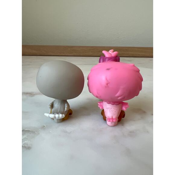 Littlest Pet Shop #496 Pink Barn Owl and #812 Gray Messiest Pigeon LPS 2007 - Picture 3 of 6